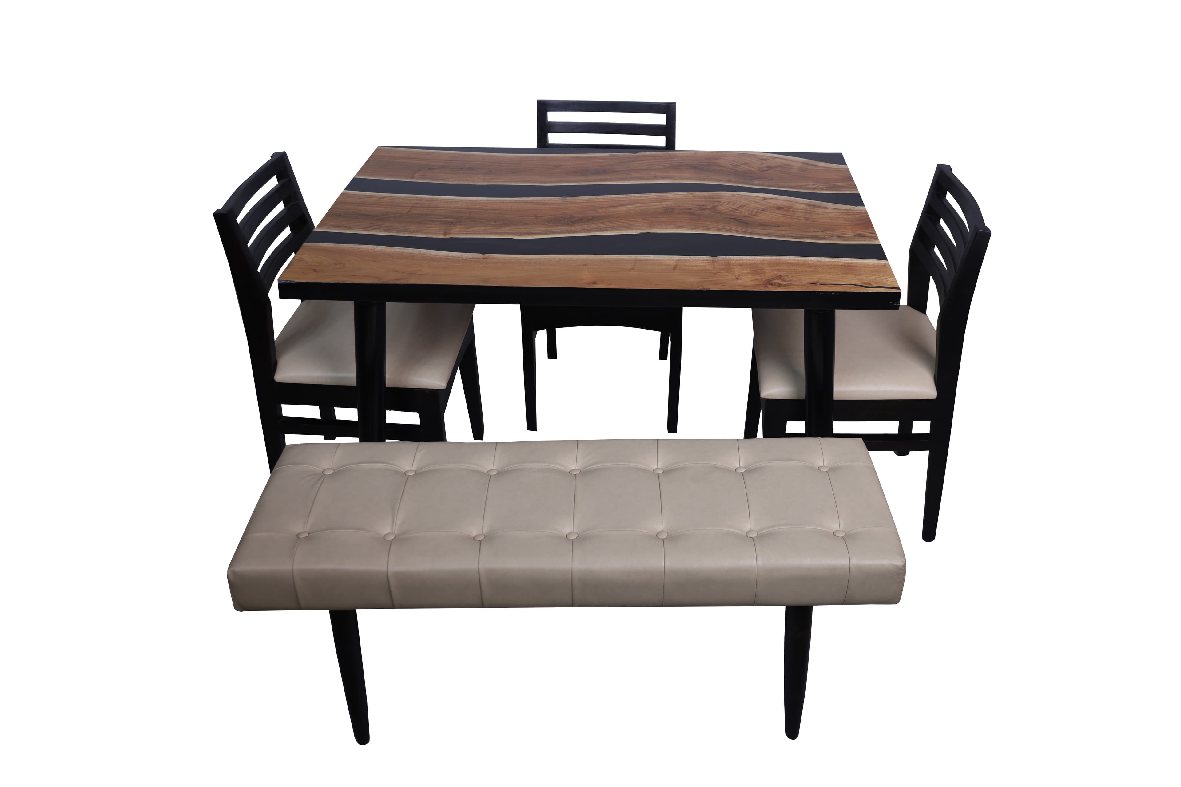 Solenne Dining Set with Bench